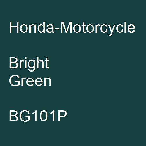 Honda-Motorcycle, Bright Green, BG101P.